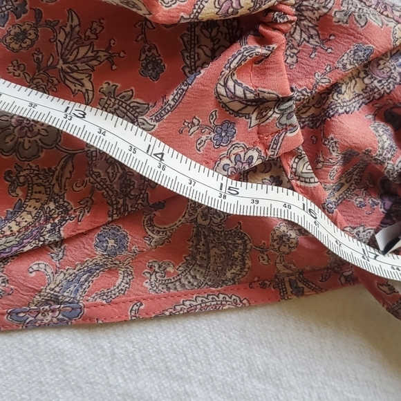 Paper Crane Sleeveless Paisley Spaghetti Strap Sz. M Top - Picture 8 of 11